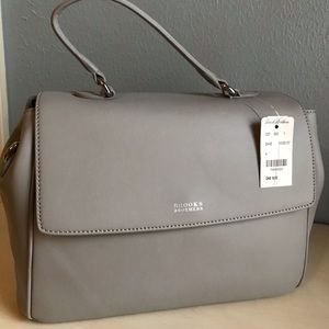 Brooks Brothers Grey leather purse